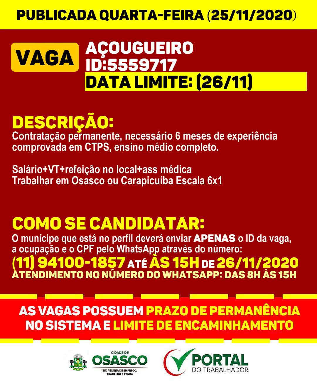 Vagas de emprego em Osasco