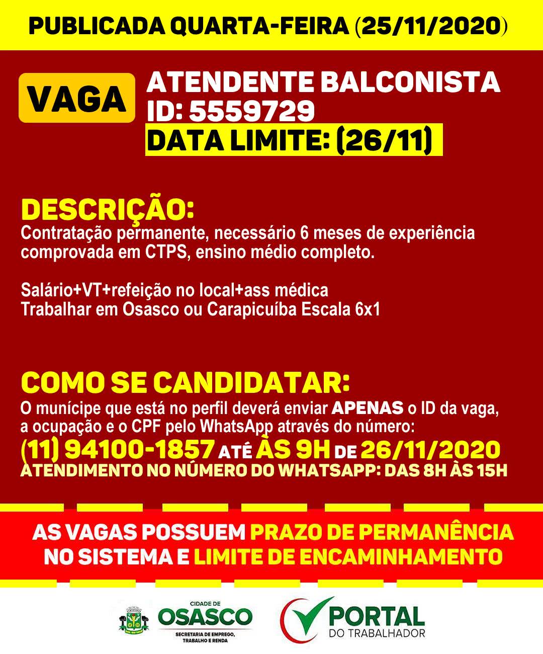 Vagas de emprego em Osasco