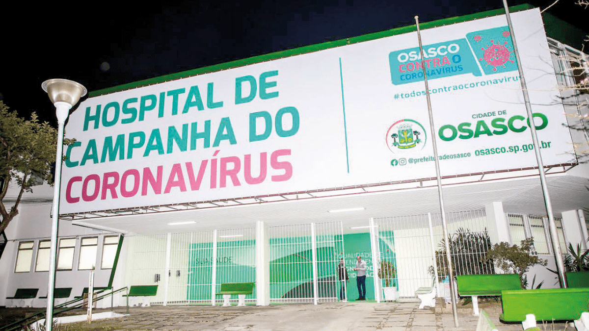 Hospital de Campanha de Osasco tem 23 internados com Covid