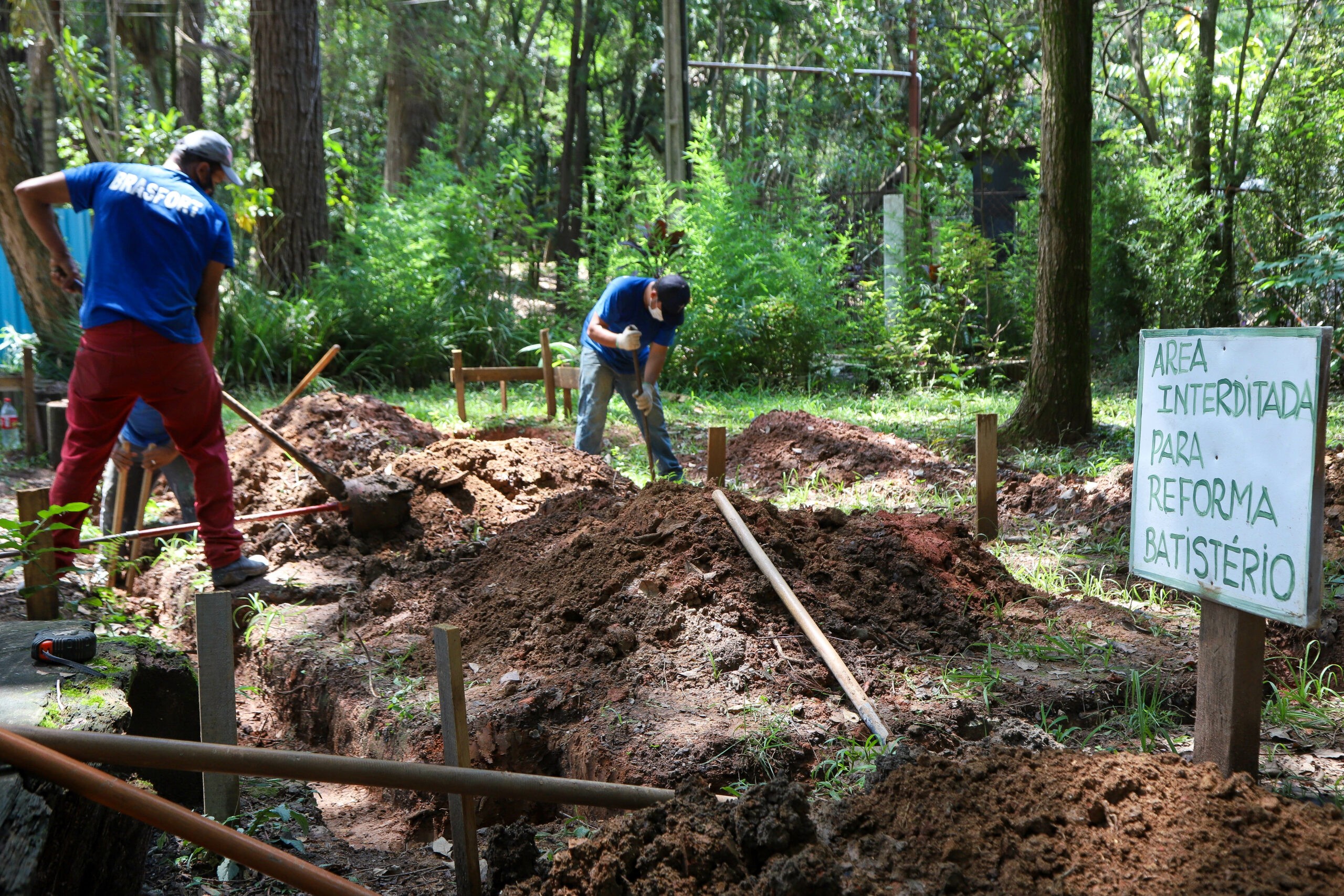 Lins vistoria obras do Parque Chico Mendes